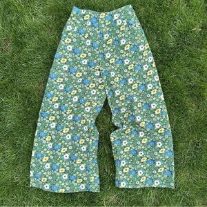 Free People Wide Leg Floral Pants Vintage-Inspired Boho Retro Style